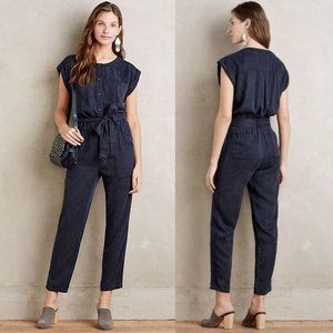 Anthropologie Hei Hei Navy Utility Jumpsuit XS